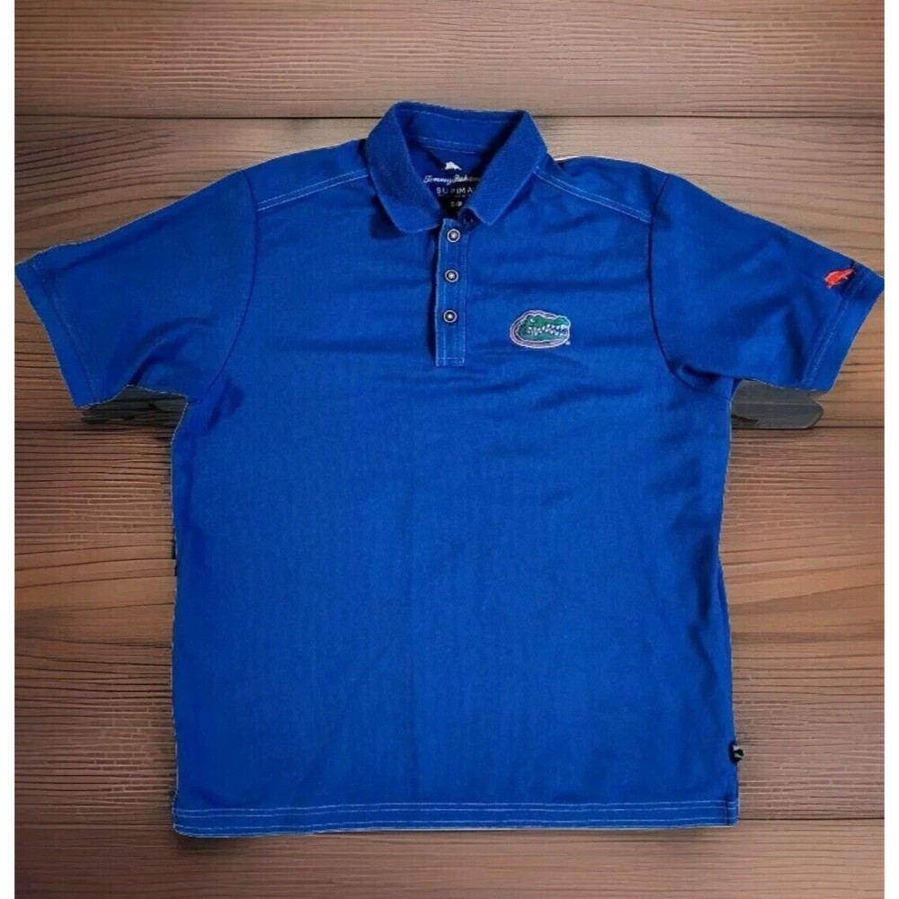 Tommy Bahama Florida Gators Supima Size Small Collegiate Polo Worlds Finest Luxe